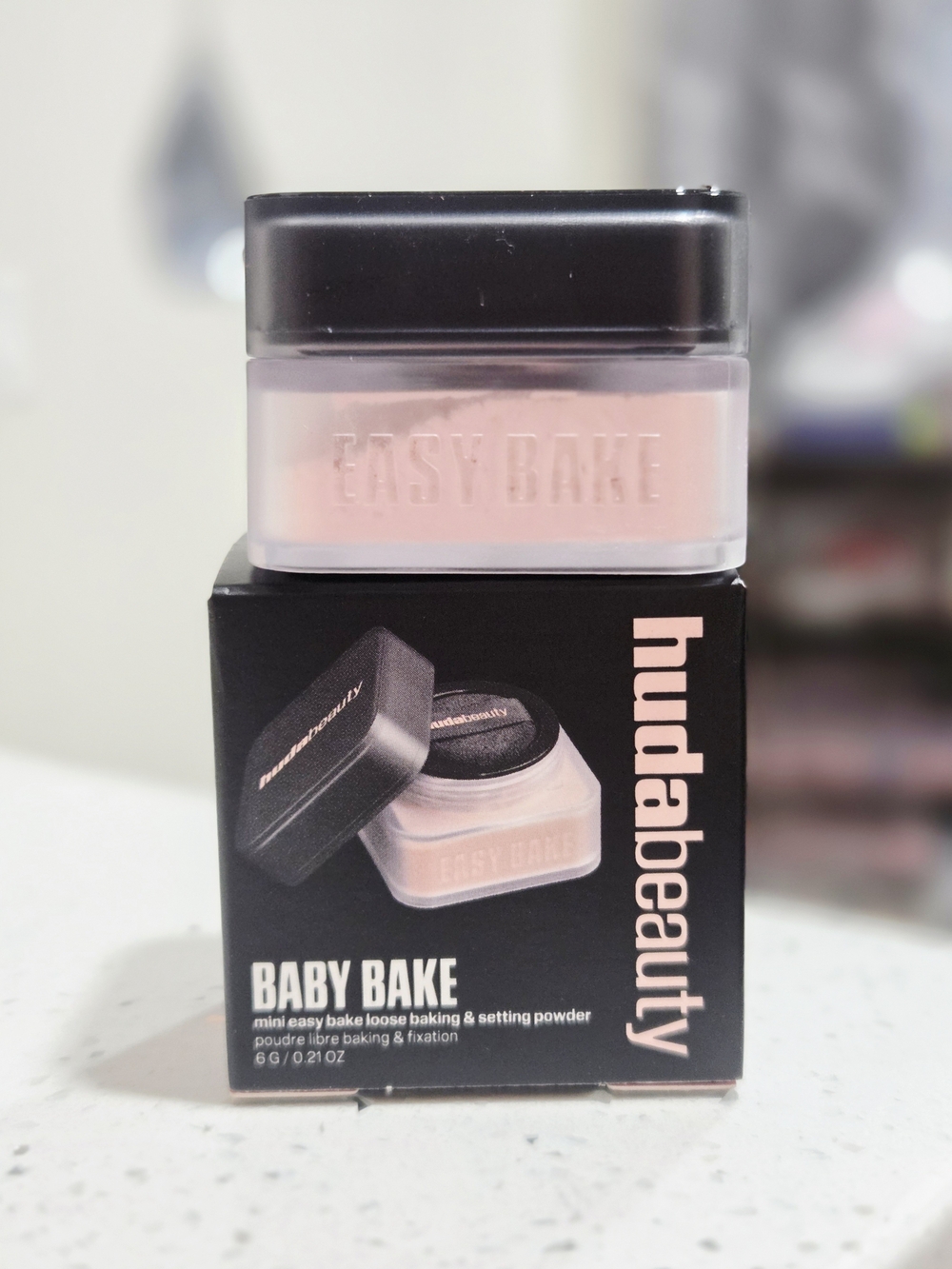 Huda Beauty Baby Bake Loose Setting Powder — Soft Pink